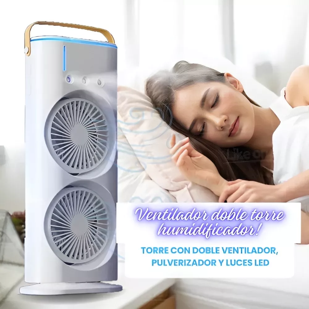 Portable Light Humidifier Double ended Spray Fan